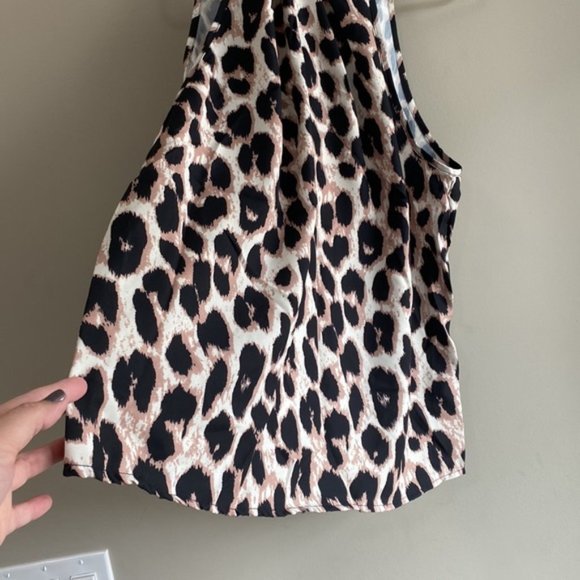 Leopard Print Halter Blouse, - Picture 6 of 6